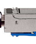 Patchcablu Cat.6a push pull ecranat RJ45 gri 10GB, LS0H, 1m