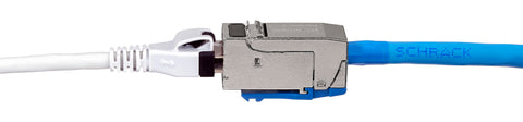 Patchcablu Cat.6a push pull ecranat RJ45 gri 10GB, LS0H, 1m