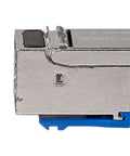 Patchcablu Cat.6a push pull ecranat RJ45 gri 10GB, LS0H, 1m