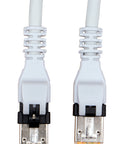 Patchcablu Cat.6a push pull ecranat RJ45 gri 10GB, LS0H, 10m