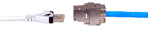 Patchcablu Cat.6a push pull ecranat RJ45 gri 10GB, LS0H, 10m