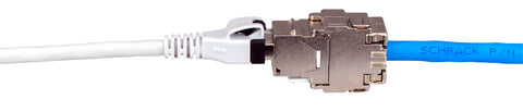 Patchcablu Cat.6a push pull ecranat RJ45 gri 10GB, LS0H, 10m