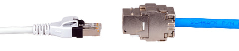 Patchcablu Cat.6a push pull ecranat RJ45 gri 10GB, LS0H, 10m