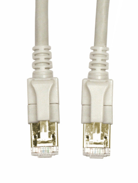 Patchcablu Cat6a cu LED ecranat RJ45 gri 10GB 0,5m