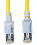Patchcablu Cat6a cu LED ecranat RJ45 galben 10GB 0,5m