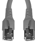 Patchcablu Cat.6a/10GB ecranat RJ45,LS0H,gri 1m