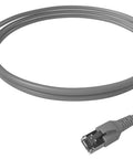 Patchcablu Cat.6a/10GB ecranat RJ45,LS0H,gri 50m