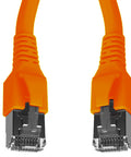 Patchcablu Cat.6a/10GB ecranat RJ45,LS0H,orange 2m