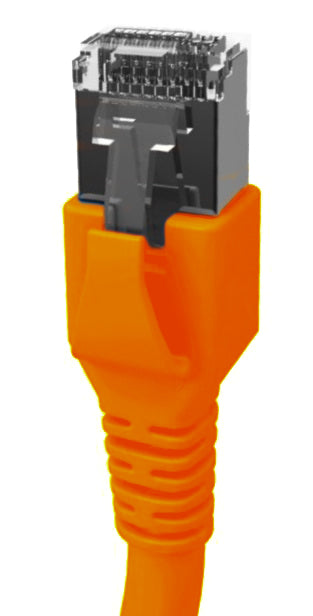 Patchcablu Cat.6a/10GB ecranat RJ45,LS0H,orange 3m