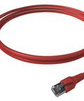 Patchcablu Cat.6a/10GB ecranat RJ45,LS0H,roşu 3m