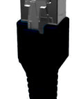 Patchcablu Cat.6a/10GB ecranat RJ45,LS0H,negru 0,5m