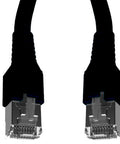 Patchcablu Cat.6a/10GB ecranat RJ45,LS0H,negru 5m