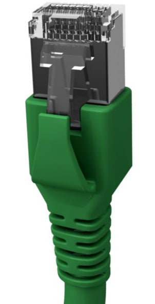 Patchcablu Cat.6a/10GB ecranat RJ45,LS0H,verde 1m