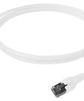Patchcablu Cat.6a/10GB ecranat RJ45,LS0H,alb 2m