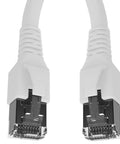 Patchcablu Cat.6a/10GB ecranat RJ45,LS0H,alb 2m