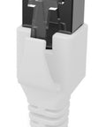 Patchcablu Cat.6a/10GB ecranat RJ45,LS0H,alb 2m