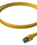 Patchcablu Cat.6a/10GB ecranat RJ45,LS0H,galben 3m