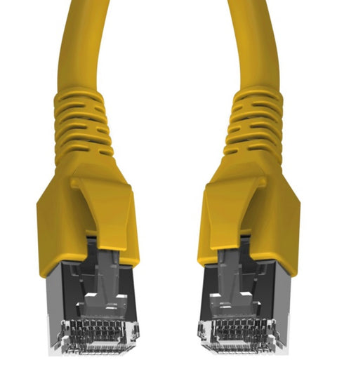 Patchcablu Cat.6a/10GB ecranat RJ45,LS0H,galben 3m