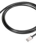 Patchcord ecranat Cat.6a RJ45S 10GB, PE OUTDOOR, negru,10.0m