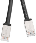 Patchcord ecranat Cat.6a RJ45S 10GB, PE OUTDOOR, negru,20.0m
