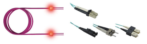 FO LED Patch Cord Premium, Duplex, LCD/LCD, G50/125, OM3, 2m