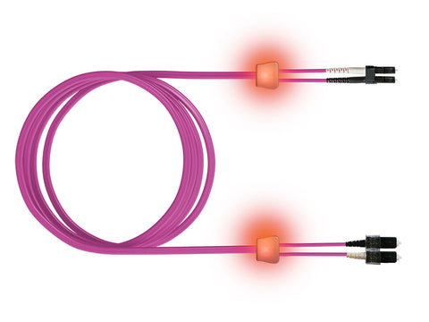 FO LED Patch Cord Premium, Duplex, LCD/SCD, G50/125, OM4, 2m