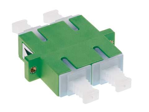 Premium SC-Duplex Coupling SM APC Polymer Ceramic case green