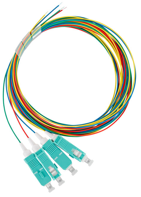 Pigtail FO SC, 50/125µm OM3, 2.0m, Easy Strip, 4pcs