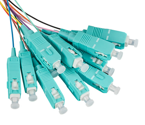 Pigtail FO SC, 50/125µm OM3, 2.0m, Easy Strip, 12pcs