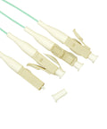 Pigtail LC, 50/125µm OM3, 2m, Easy Strip,Aqua,4buc
