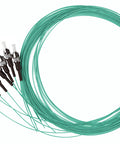 Pigtail ST, 50/125µm OM3, 2m, Easy Strip,Aqua,4buc