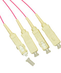 Pigtail SC, 50/125µm OM4, 2m, Easy Strip, Violet,4buc
