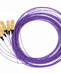 Pigtail SC, 50/125µm OM4, 2m, Easy Strip, Violet,4buc