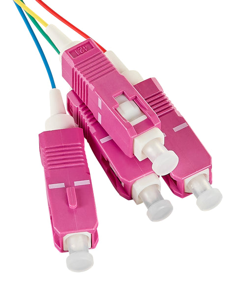 Pigtail FO SC, 50/125µm OM4, 2.0m, Easy Strip, 4pcs