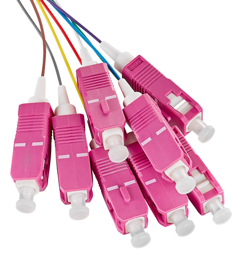 Pigtail FO SC, 50/125µm OM4, 2.0m, Easy Strip, 8pcs