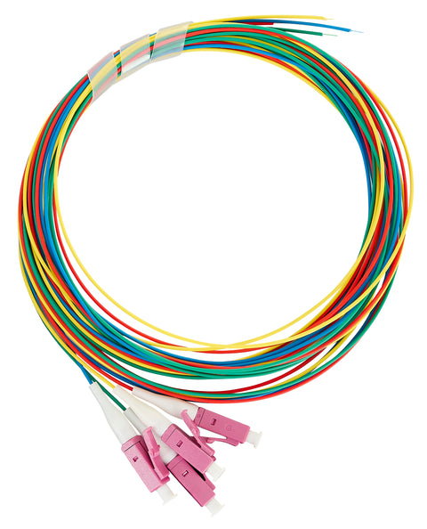 Pigtail FO LC, 50/125µm OM4, 2.0m, Easy Strip, 4pcs