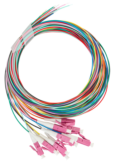 Pigtail FO LC, 50/125µm OM4, 2.0m, Easy Strip, 12pcs