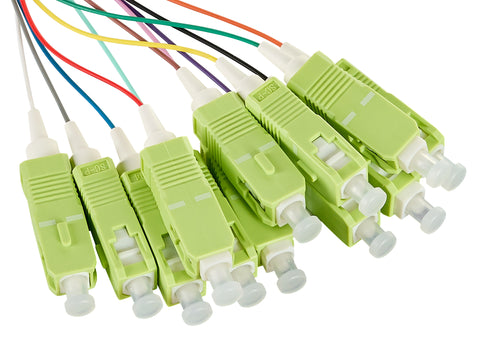 Pigtail FO SC, 50/125µm OM5, 2.0m, Easy Strip, 12pcs