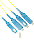 Pigtail SC, 9/125µm OS2, 2m, Easy Strip, galben,4buc