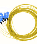 Pigtail SC, 9/125µm OS2, 2m, Easy Strip, galben,4buc