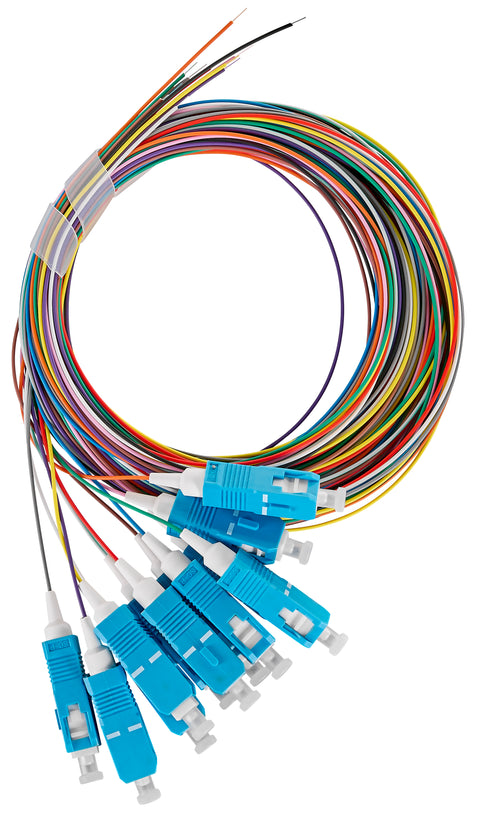 Pigtail FO SC, 9/125µm OS2, 2.0m, Easy Strip, 12pcs