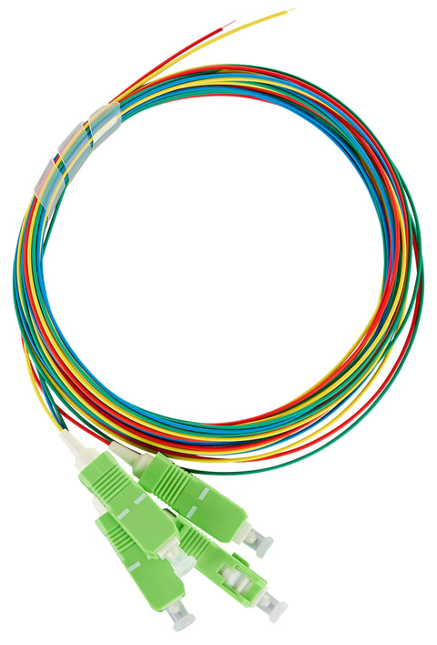 Pigtail FO SC/APC, 9/125µm OS2, 2.0m, Easy Strip, 4pcs