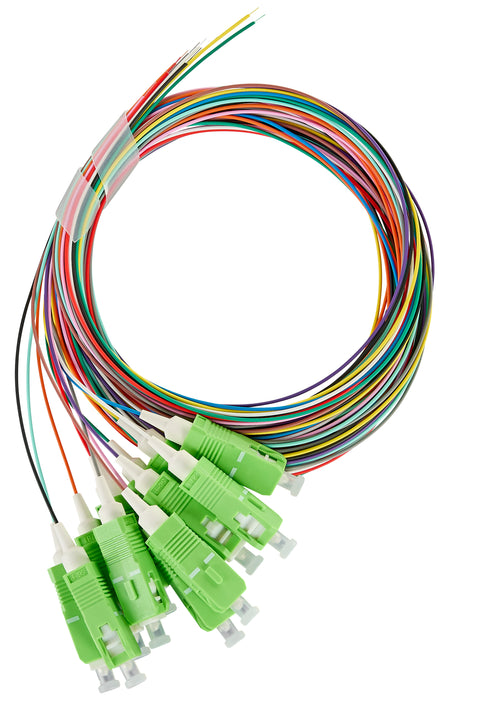 Pigtail FO SC/APC, 9/125µm OS2, 2.0m, Easy Strip, 12pcs