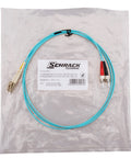 Patchcablu duplex LC/ST, 50/125µm OM3, LS0H-3, aqua, 10m