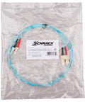 Patchcablu duplex ST/SC, 50/125µm OM3, LS0H-3, aqua, 10m