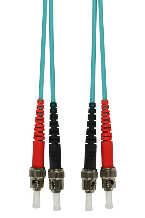 Patchcablu duplex ST/ST, 50/125µm OM3, LS0H-3, aqua, 2m
