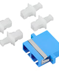 Cuplor FO SC-Dupl,Plastic,Singlemode,zirconiu,flanşă,albastr