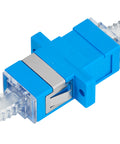 Cuplor FO SC-Simpl,plastic,Singlemode,zirconiu,flanșă,albast