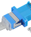 Cuplor FO LC-Dupl,Plastic,Singlemode,zirconiu,flanșă,albastr