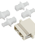 Cuplor FO SC-Duple,Plastic,Multimode,fosfor-bronz,flanşă,gri
